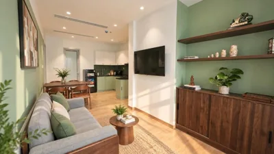 Two-Bedroom Apartment with Balcony — Joy Apartment Pearl Westlake